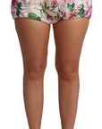 Dolce & Gabbana Chic Pink Floral High-Waist Hot Pants