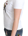Moschino Chic Cotton Round Neck Tee with Playful Print