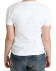 Moschino Chic Cotton Round Neck Tee with Playful Print