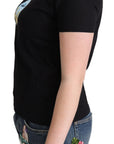 Moschino Chic Black Cotton Round Neck Tee