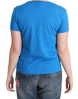 Moschino Chic Alphabet Cotton Tee in Blue