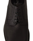 Dolce & Gabbana Elegant Black Leather Derby Dress Shoes