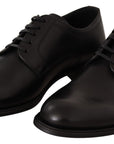 Dolce & Gabbana Elegant Black Derby Formal Shoes