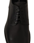 Dolce & Gabbana Elegant Black Derby Formal Shoes