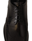 Dolce & Gabbana Elegant Wingtip Derby Oxford Shoes
