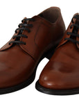 Dolce & Gabbana Elegant Brown Derby Formal Shoes