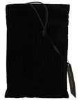 Dolce & Gabbana Elegant Velvet Quilted Glasses Holder Bag