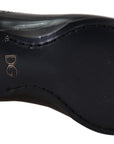 Dolce & Gabbana Elegant Black Leather Formal Derby Shoes