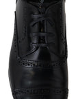 Dolce & Gabbana Elegant Black Leather Formal Derby Shoes