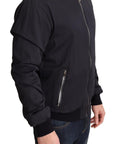 Dolce & Gabbana Elegant Silk Blend Bomber Jacket