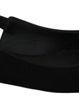 Dolce & Gabbana Elegant Silk Blend Slingback Flats with Crystals