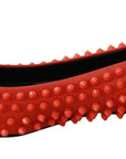Philipp Plein Vibrant Orange Pointed Leather Flats