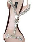 Dolce & Gabbana Crystal-Embellished Stiletto Sandals