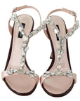 Dolce & Gabbana Crystal-Embellished Stiletto Sandals