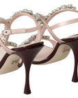 Dolce & Gabbana Crystal-Embellished Stiletto Sandals