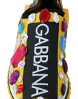 Dolce & Gabbana Embellished Yellow Sorrento Sneakers
