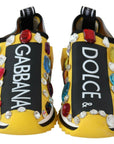Dolce & Gabbana Embellished Yellow Sorrento Sneakers