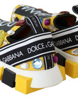 Dolce & Gabbana Embellished Yellow Sorrento Sneakers