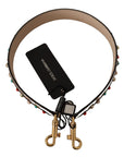 Dolce & Gabbana Elegant Beige Leather Shoulder Bag Strap