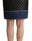 Dolce & Gabbana Sleek High-Waist Leather Mini Skirt