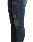 Dolce & Gabbana Elegant Mid Waist Skinny Blue Jeans