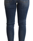 Dolce & Gabbana Elegant Mid Waist Skinny Blue Jeans