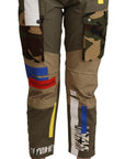 Dolce & Gabbana Chic Multicolor Patched Cargo Pants