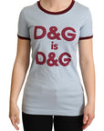Dolce & Gabbana Elegant Blue Crewneck Cotton Tee