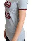 Dolce & Gabbana Elegant Blue Crewneck Cotton Tee