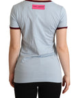 Dolce & Gabbana Elegant Blue Crewneck Cotton Tee