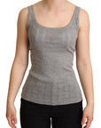 Dolce & Gabbana Elegant Sleeveless Gray Tank Top