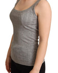 Dolce & Gabbana Elegant Sleeveless Gray Tank Top