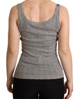 Dolce & Gabbana Elegant Sleeveless Gray Tank Top