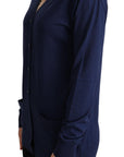Dolce & Gabbana Elegant Virgin Wool Blue Cardigan
