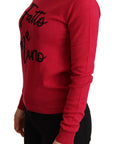 Dolce & Gabbana Chic Pink Cashmere Blend Crewneck Pullover