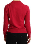 Dolce & Gabbana Chic Pink Cashmere Blend Crewneck Pullover