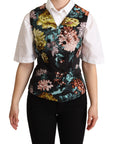Dolce & Gabbana Exquisite Floral Jacquard Waistcoat