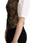 Dolce & Gabbana Elegant Black Jacquard Waistcoat