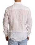 Dolce & Gabbana Elegant Floral Martini Slim Fit Dress Shirt