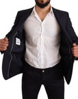 Dolce & Gabbana Elegant Navy Martini Blazer by Renowned Tailors