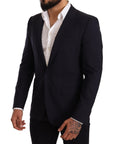 Dolce & Gabbana Elegant Navy Martini Blazer by Renowned Tailors