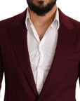 Dolce & Gabbana Elegant Maroon Bordeaux Cashmere Blazer