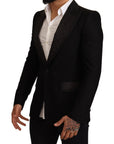 Dolce & Gabbana Elegant Slim Fit Black Blazer Jacket