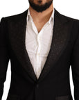 Dolce & Gabbana Elegant Slim Fit Black Blazer Jacket