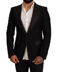 Dolce & Gabbana Elegant Slim Fit Black Blazer Jacket