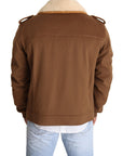 Dolce & Gabbana Elegant Double Breasted Shearling Jacket