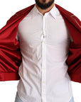 Dolce & Gabbana Sumptuous Silk Red Bomber Jacket