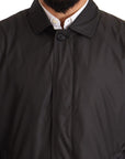 Dolce & Gabbana Elegant Black Trench Coat for Sophisticated Men