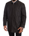 Dolce & Gabbana Elegant Black Trench Coat for Sophisticated Men
