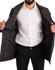 Dolce & Gabbana Elegant Black Trench Coat for Sophisticated Men